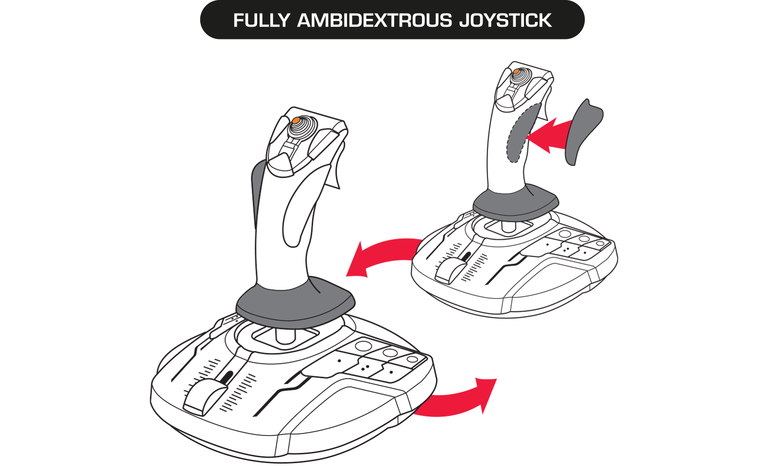 Thrustmaster T16000M FCS Space Sim Duo - Pack de 2 Joysticks pour