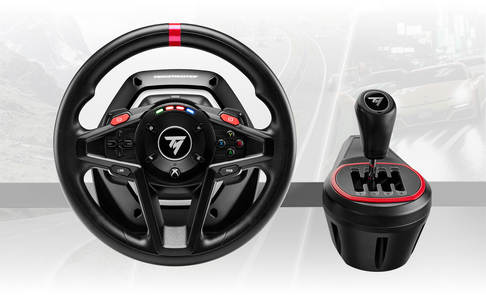 THRUSTMASTER T248 Racing Wheel & Pedals & TH8S Shifter Bundle